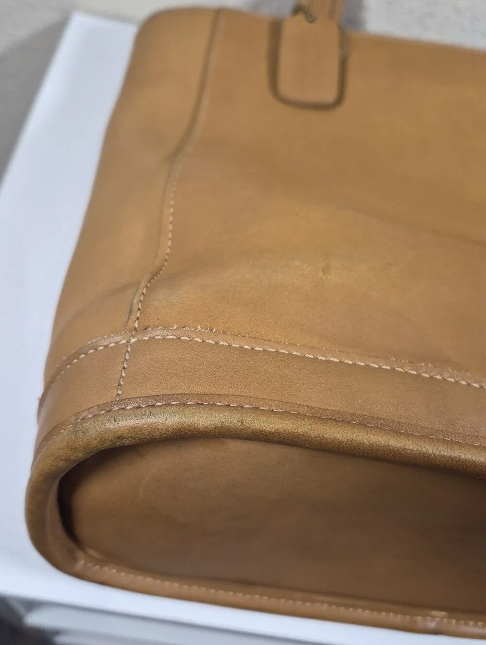 Vintage Coach Bleecker Bucket In Camel #9305 - Picture 15 of 17